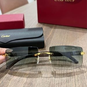 *SOLD* Cartier woods w custom lens